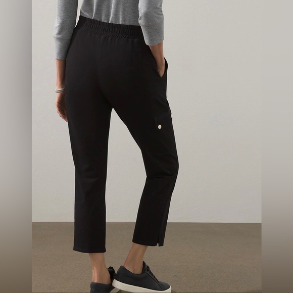 Chico’s Zenergy womens black sporty style pants stretch, size 0(4-S) - Picture 2 of 16